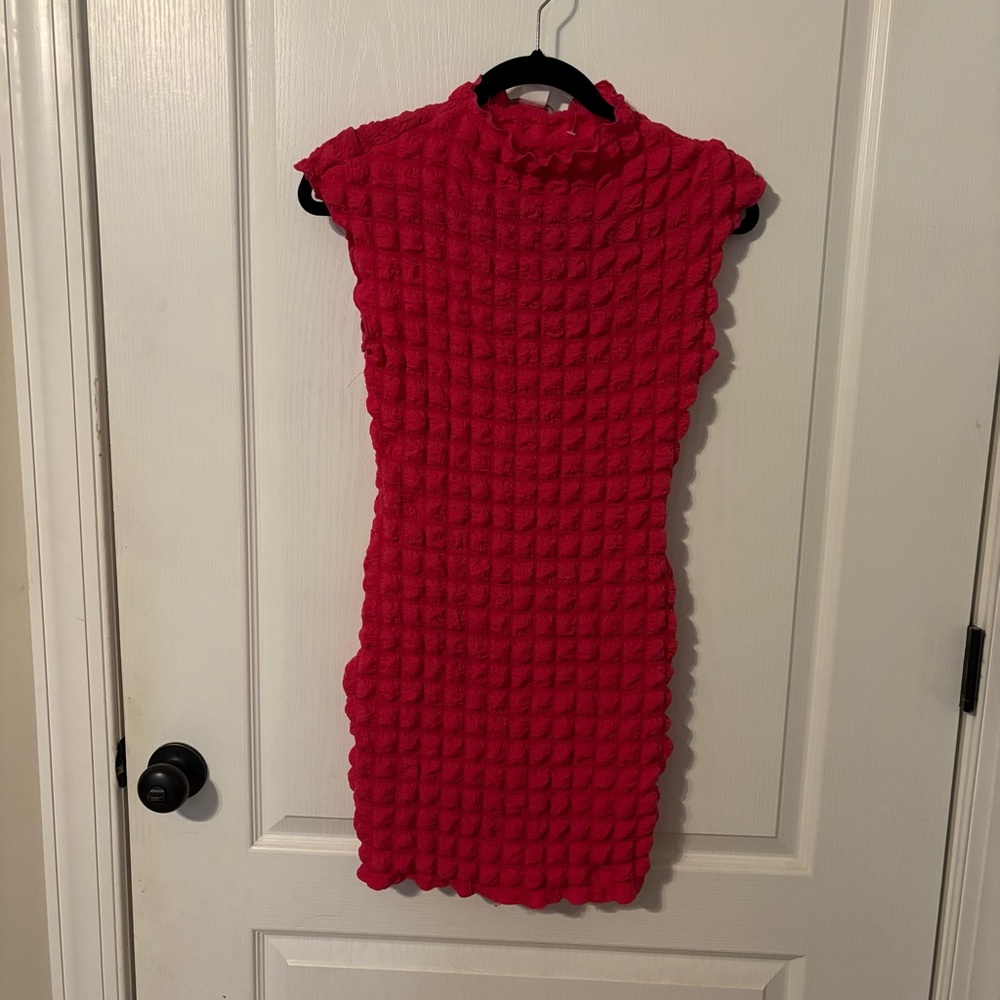 Charlotte Russe Pink Popcorn Dress